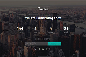 Timeline - Coming Soon Template