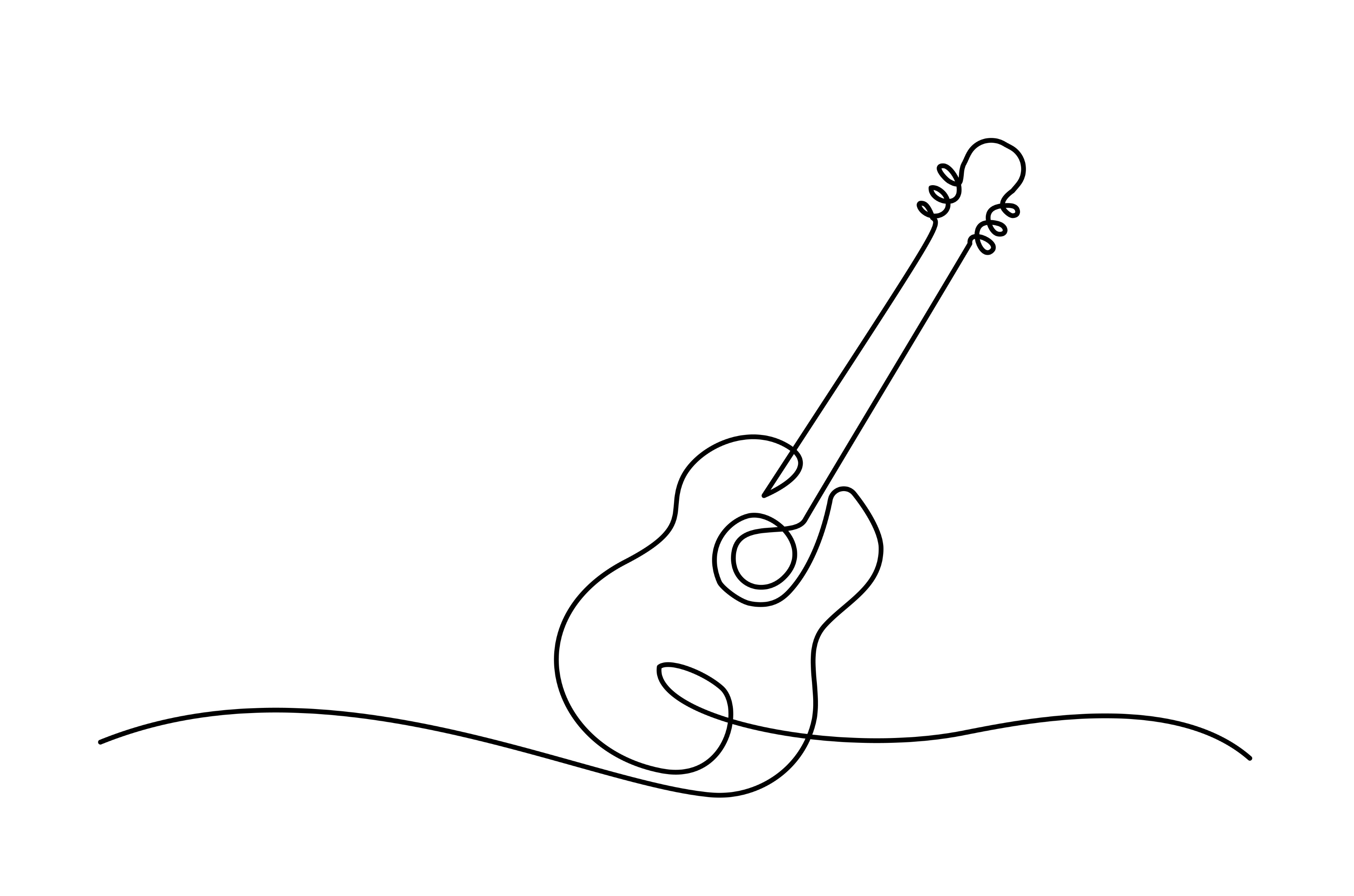 Musical Stringed Guitar Instrument by Valenty  Creative Market