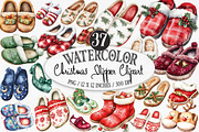Christmas Slipper Clipart, an Illustration by Designking (Thumbnail 1 of 4)