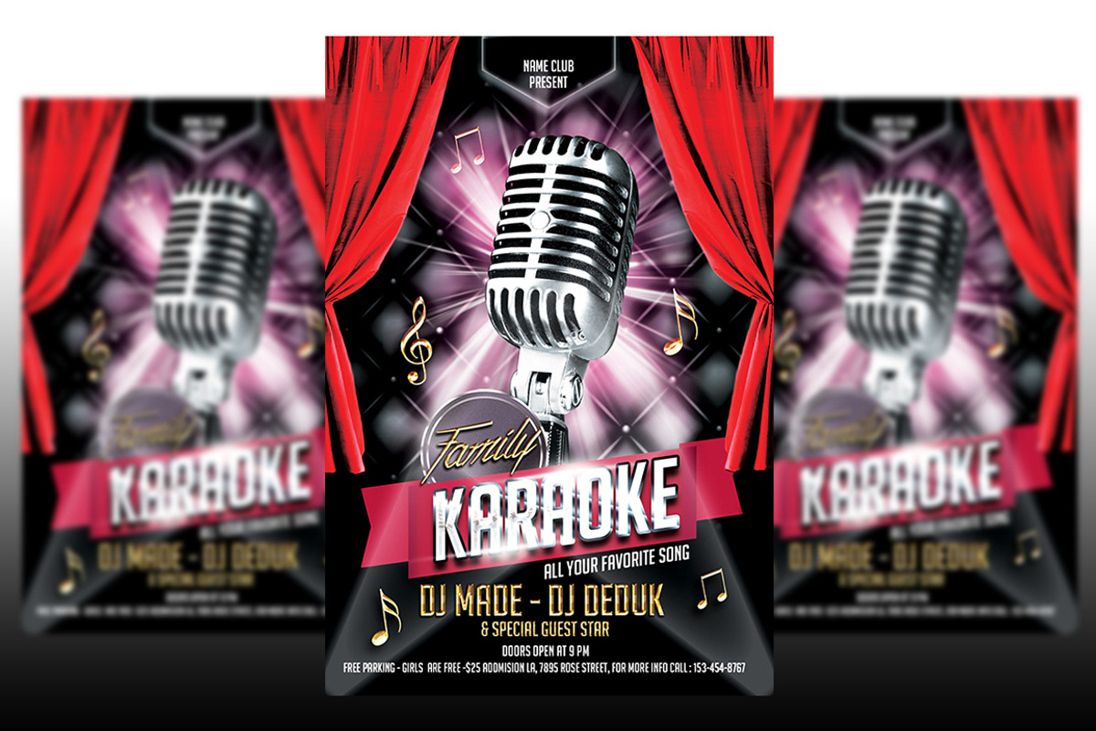 Karaoke Bundle 3 in 1, a Flyer Template by imadeDesign (Photo 3 of 3)