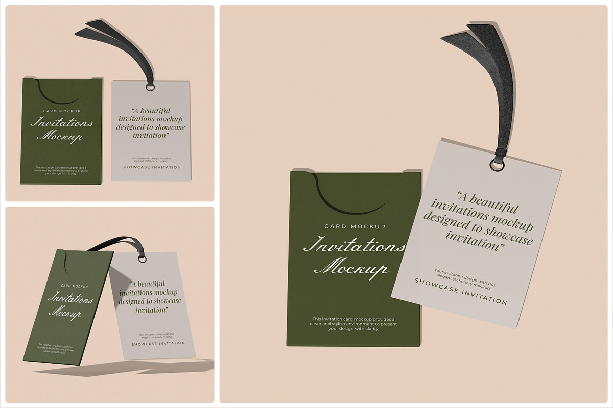 Invitations Mockup, a Merchandise Mockup by Unerispace (Photo 1 of 5)
