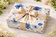 Blue Floral Spring Pattern, a Pattern Graphic by Canvas Craft (Thumbnail 5 of 6)