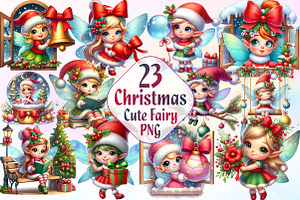 Christmas Cute Fairy Sublimation