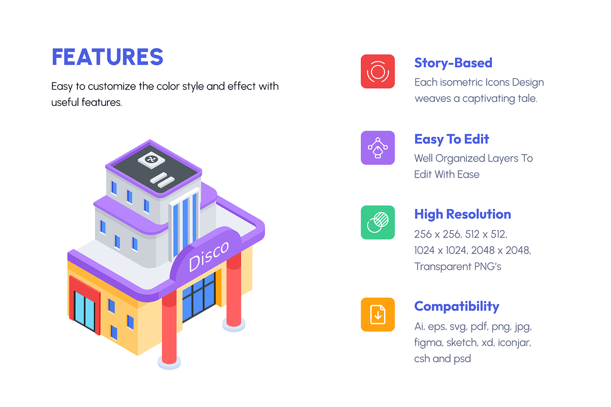 Urban Store Buildings Isometric Icon, a Duotone Icon by Vectors Market (Photo 2 of 10)