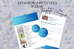 SPONSORSHIP LEVELS FORM TEMPLATE