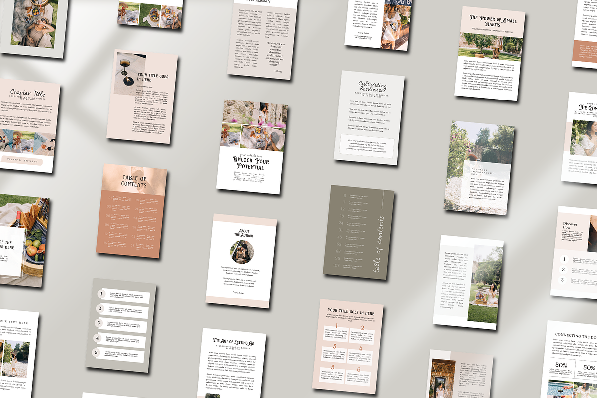 Aesthetic Ebook Template, a Magazine Template by The Little Lily Studio (Photo 4 of 5)