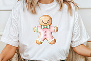 Kawaii Pink Mint Christmas Clipart, a Work Illustration by CraftArtStudio (Thumbnail 5 of 6)