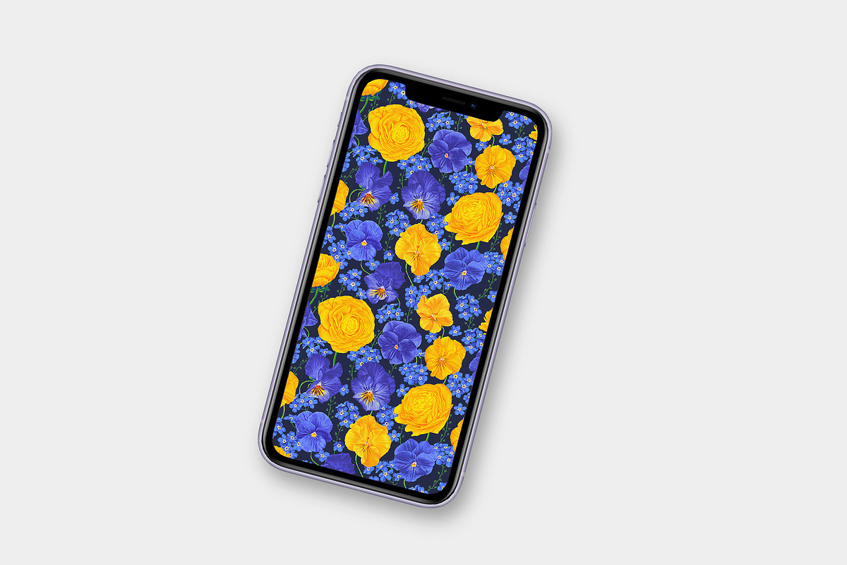 Pattern Pansies and Buttercups, a Pattern Graphic by MarynaPetrovska (Photo 9 of 10)