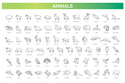 Animal icons. Vector icon set, an Animal Illustration by Tettygreen (Thumbnail 1 of 3)