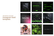 Podcast Instagram template, a Social Media Template by MockupHouse (Thumbnail 3 of 7)