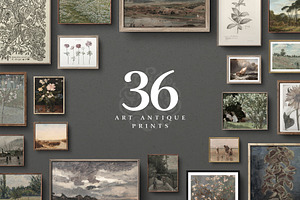 Art Antique Bundle. 36 Prints