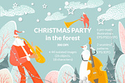 Christmas party in the forest, a Background Graphic by Masha Naidzionysheva (Thumbnail 1 of 7)
