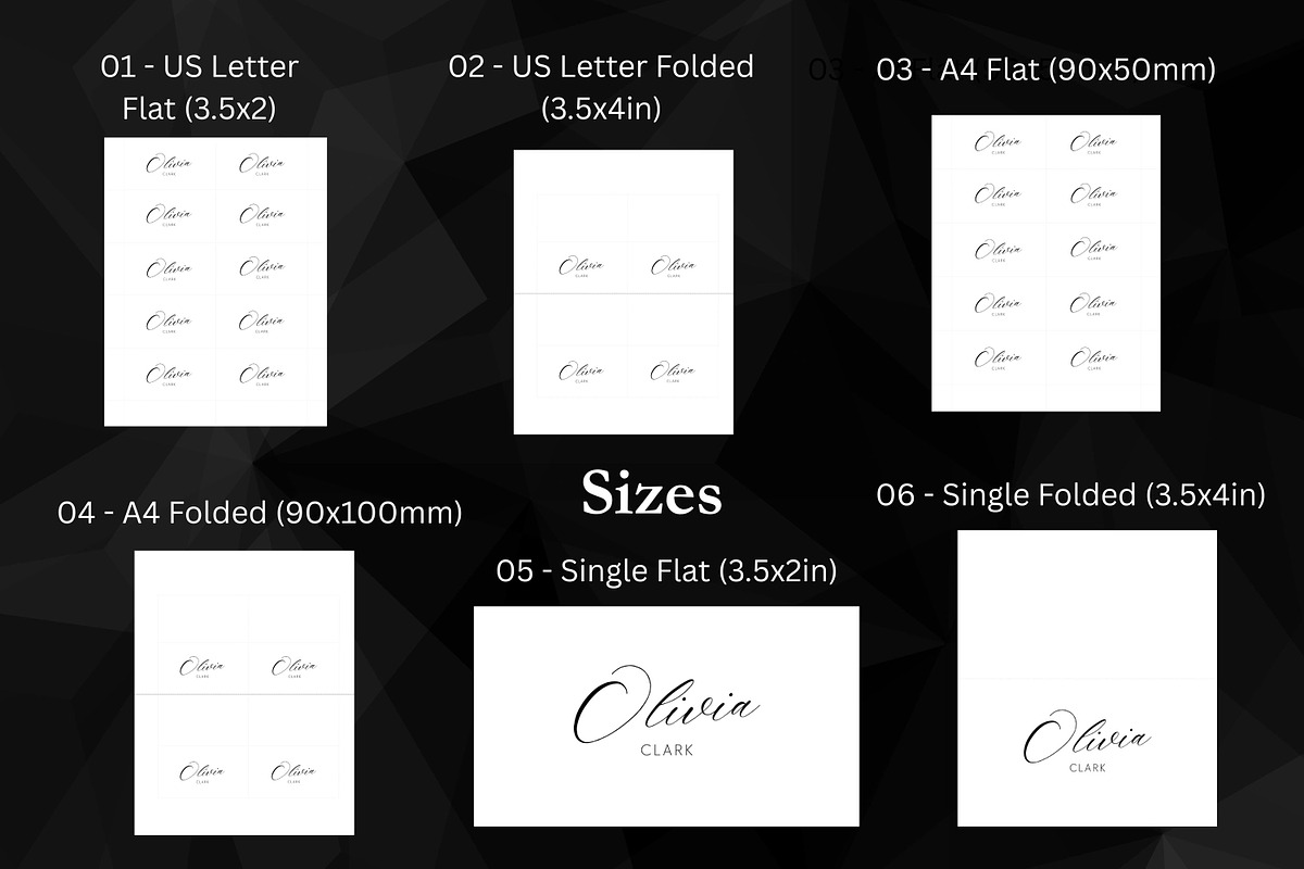 Wedding Place Cards | Canva editable, a Card Template by Arfis (Photo 5 of 9)