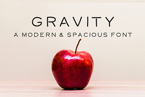 Gravity - A Modern and Spacious Font