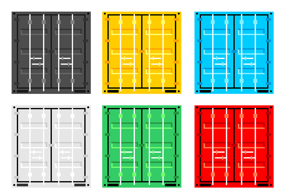 Cargo container + pattern, a Graphic by Volyk (Photo 4 of 6)