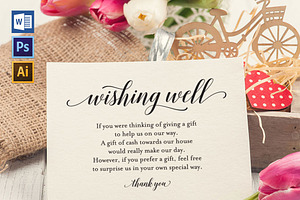 Wishing Well Card Template SHR448
