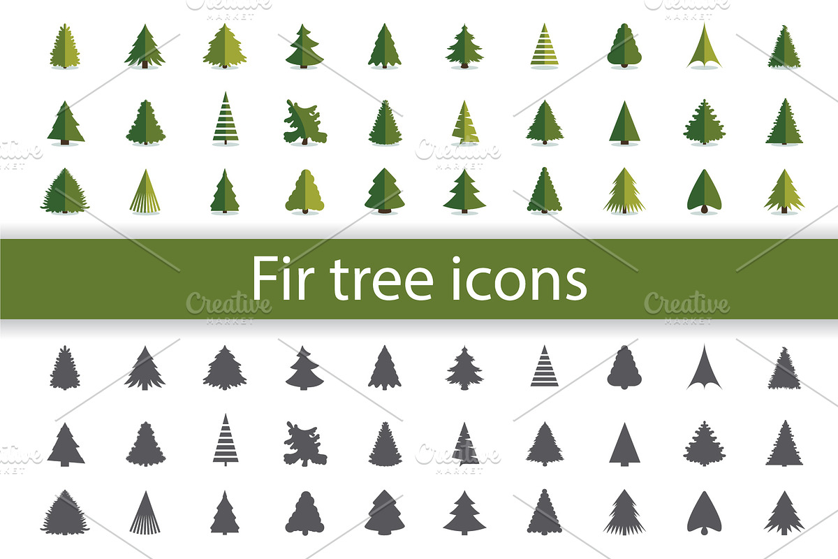 Christmas Tree Icons | Fir Tree Icon, a Duotone Icon by Plaid4You (Photo 1 of 5)