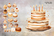 Watercolor Bronze Birthday Elegance, an Illustration by Dazzling Art Boutique (Thumbnail 3 of 11)