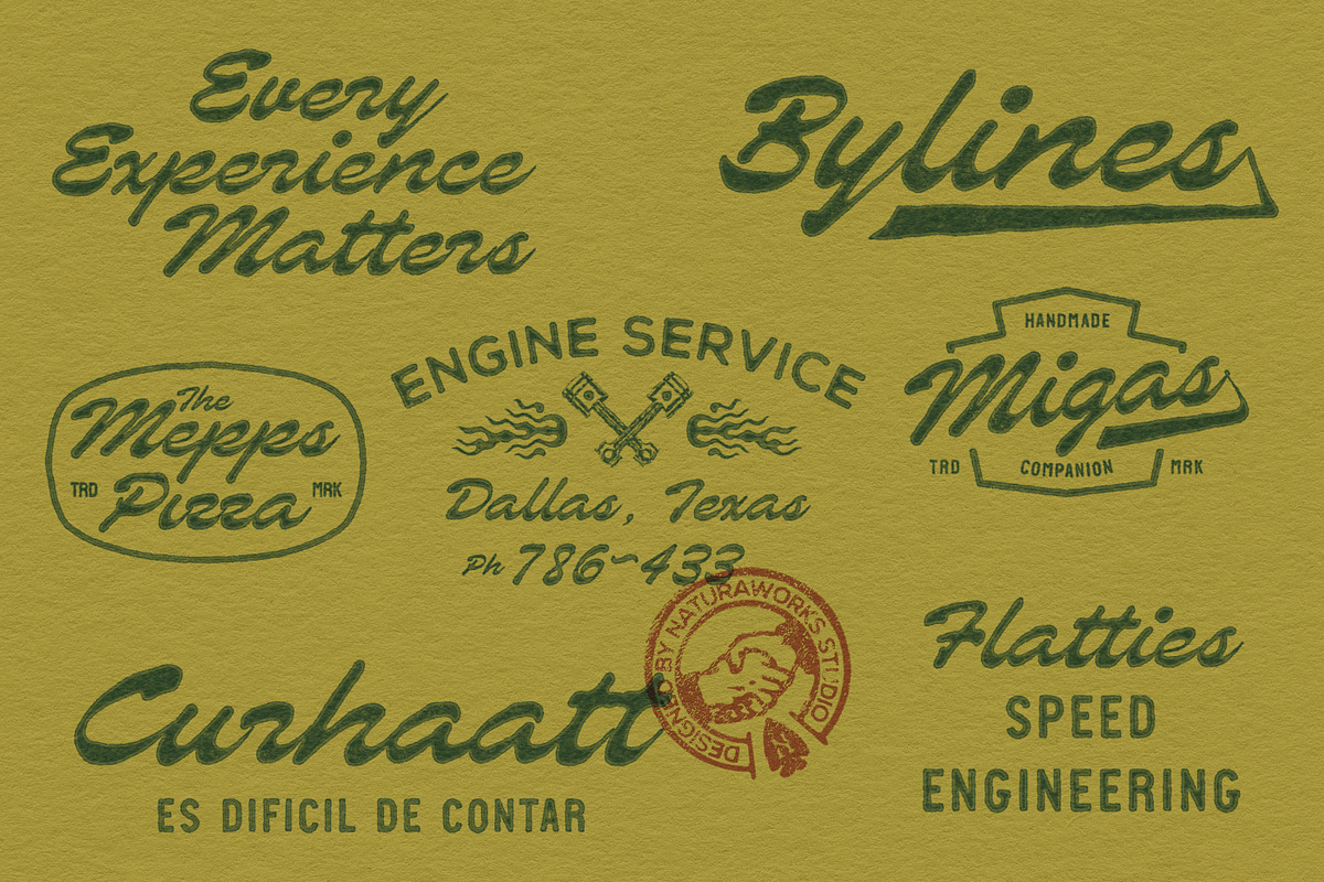 RM MIDORI TYPEFACE, a Script Font by Naturaworks Creative (Photo 3 of 5)