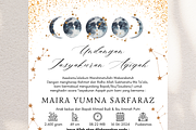 Moon Phase Baby Shower Invitation, an Invitation Template by Blooming Daisy (Thumbnail 4 of 4)