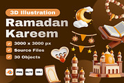 Ramadan Kareem 3D Icon Set, an Object 3D Model by Creative Perspective (Thumbnail 1 of 5)