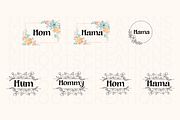 Floral Mama Monogram PNG Bundle, an Object Graphic by MIRoots Design Studio (Thumbnail 2 of 4)