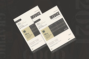 Typography Simple - Invoice, a Print Template by AQR Studio (Thumbnail 2 of 2)
