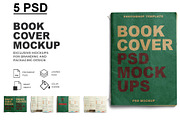 Book Cover Mockup, a Mockup by mockupbuys (Thumbnail 1 of 6)