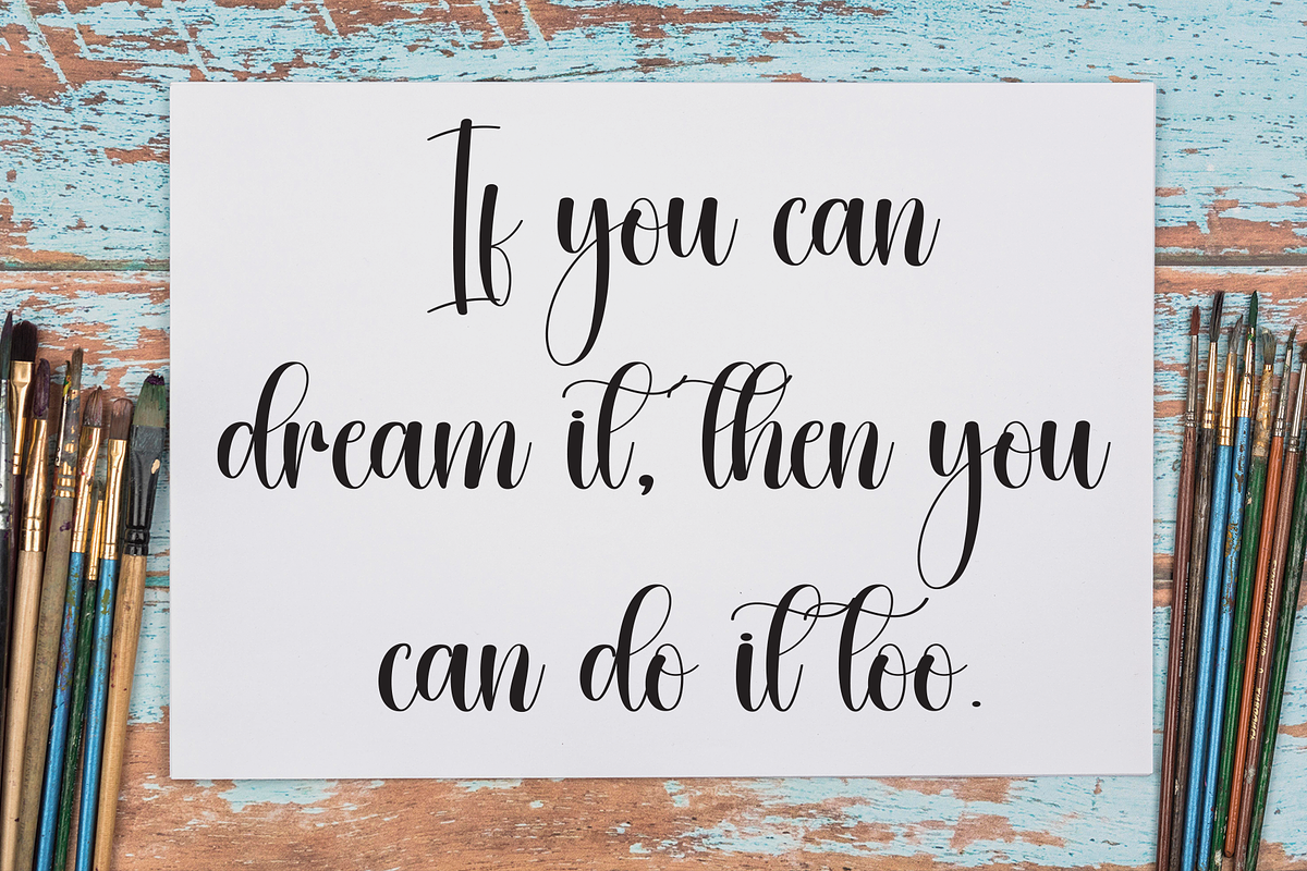 Bigsister | Script Font, a Handwritten Font by Scratchones (Photo 5 of 9)