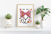 Breast Cancer Nurse Halloween, an Illustration by Craft Nest (Thumbnail 4 of 6)