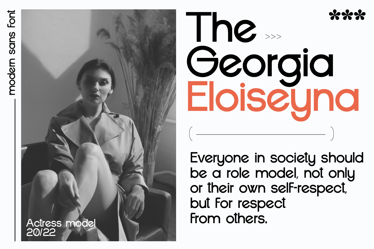 Ghica Clean & Minimalist Typeface, a Sans Serif Font by Ronny Studio (Photo 6 of 9)