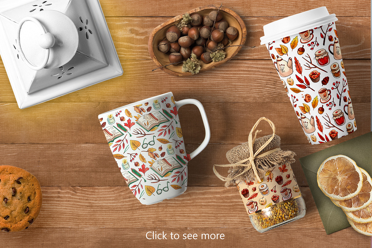 Cozy Autumn 15 seamless patterns, a Pattern Graphic by Ekaterina Goncharova (Photo 3 of 3)