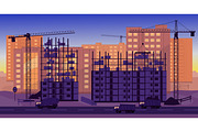 Construction site. House building, an Object Illustration by PaperTrident (Thumbnail 3 of 7)