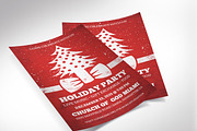 Christmas Party Flyer Template, a Flyer Template by Four C Graphic (Thumbnail 8 of 10)