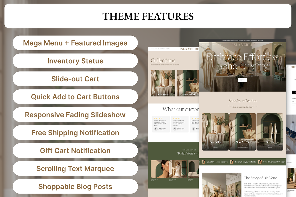 Islaverrre Boho Luxury Fashion Temp preview 7