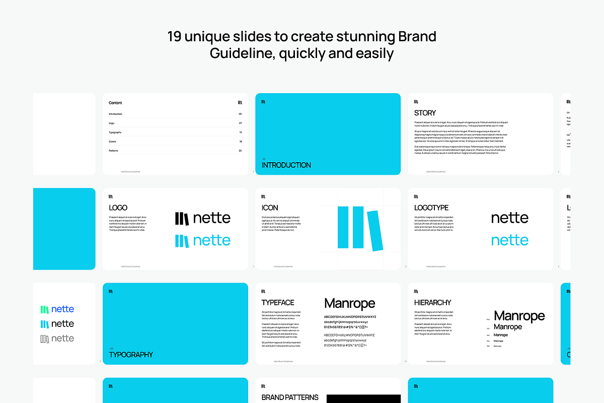 nette Brand Guidelines Deck, a Branding & Logo Template by DjectStudio (Photo 2 of 6)