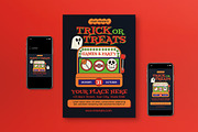 Trick or Treat Flyer Set, a Flyer Template by graphicook (Thumbnail 1 of 3)