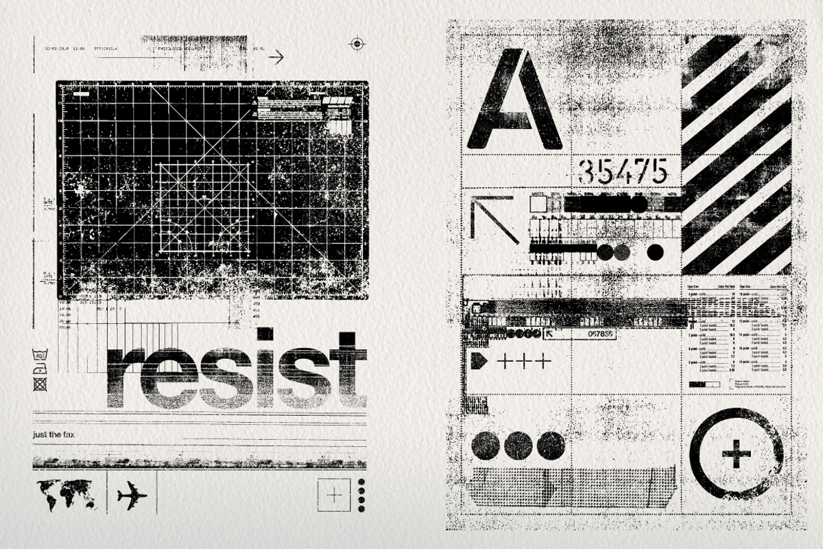 Abstract Digital Collage Textures 02, a Texture Graphic by Offset (Photo 4 of 14)