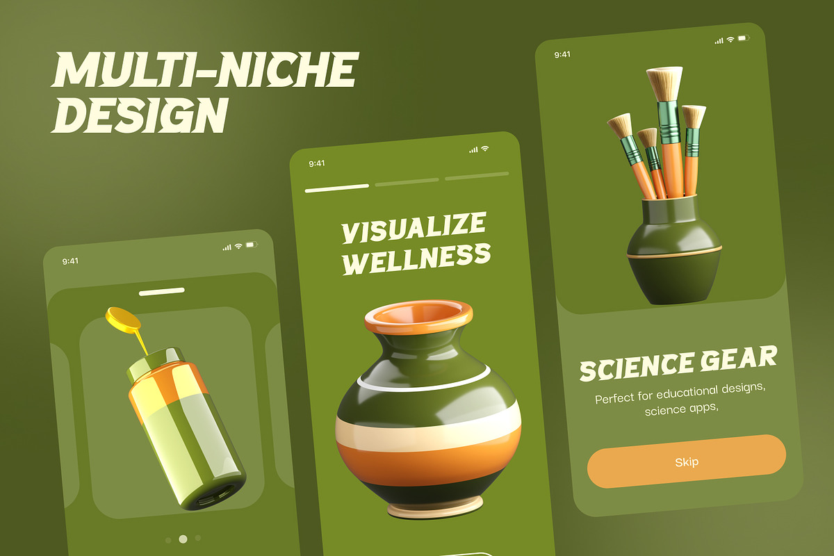 3D Pottery Icon Collection, a Duotone Icon by Vectors Market (Photo 2 of 8)