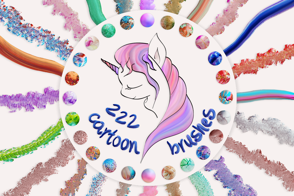 Cartoon Brushes for Photoshop, a Brush Add-On by FaeryDesign (Photo 1 of 17)