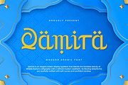Qamira – Modern Arabic Font, a Handwritten Font by overlaytemplates (Thumbnail 1 of 5)