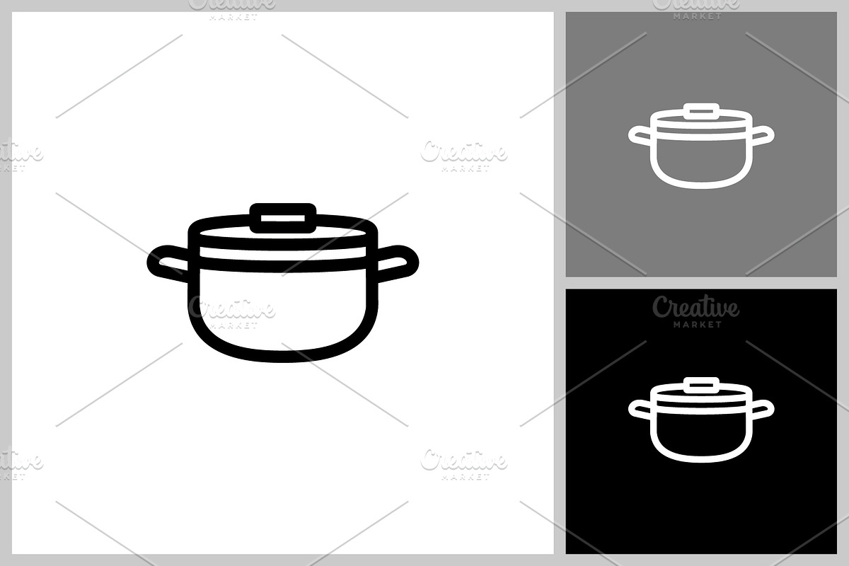 Cooking Pot Line Icon vector design, an Outline Icon by quadrazo