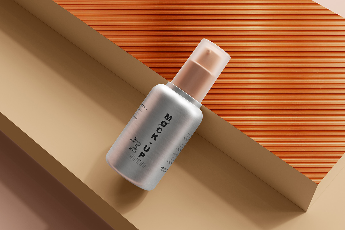 Aluminum Cosmetic Mockup Bundle, a Cups & Container Mockup by pmvch (Photo 102 of 206)