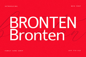 Bronten Family Sans Serif Font