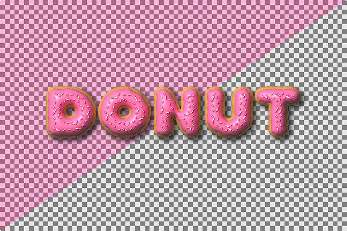Donut Text Effect, a Layer Style Add-On by Artnivora.Std (Photo 2 of 4)