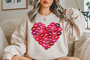 Valentine Love Kiss Sublimation Png, a Seasonal Illustration by YA Design (Thumbnail 4 of 4)