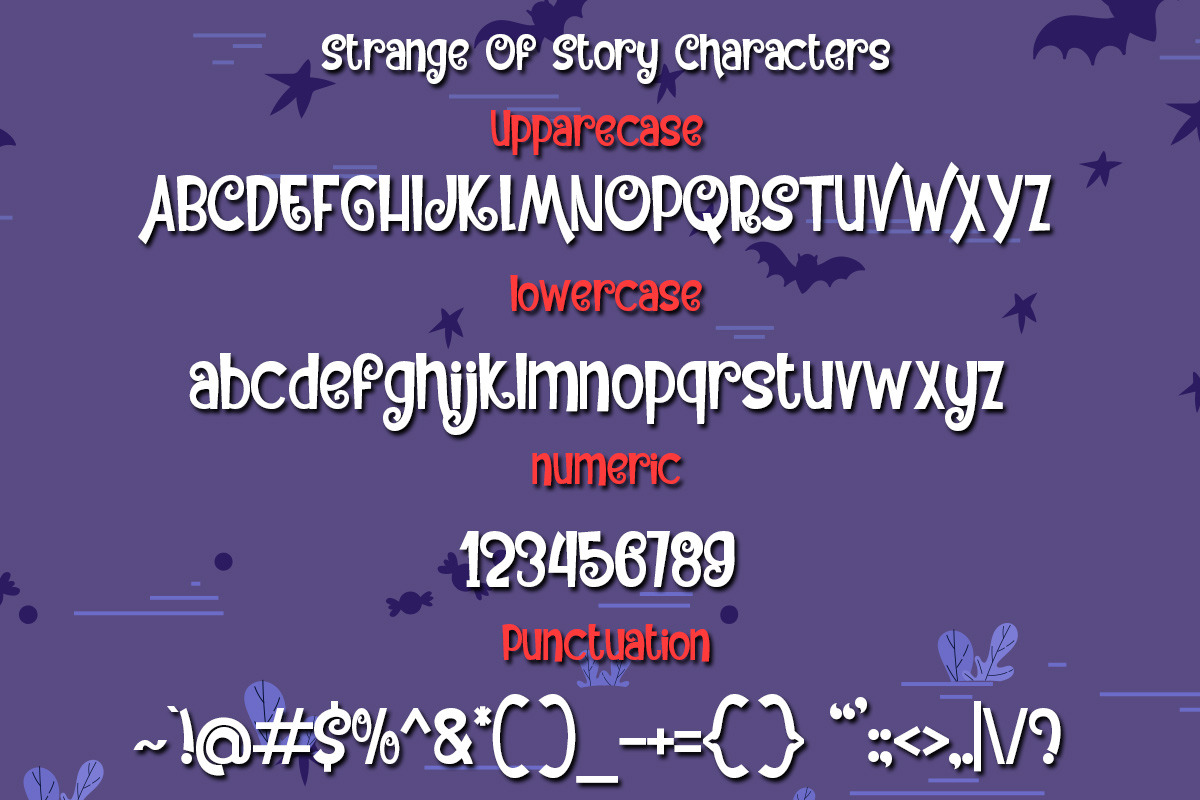 Strange of story, a Font by Bramcreative (Photo 4 of 12)