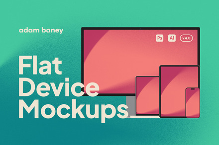 Flat Device Mockups