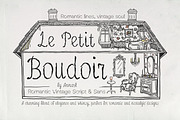 Le Petit Boudoir Vintage Font Duo, a Handwritten Font by AnMark (Thumbnail 1 of 13)