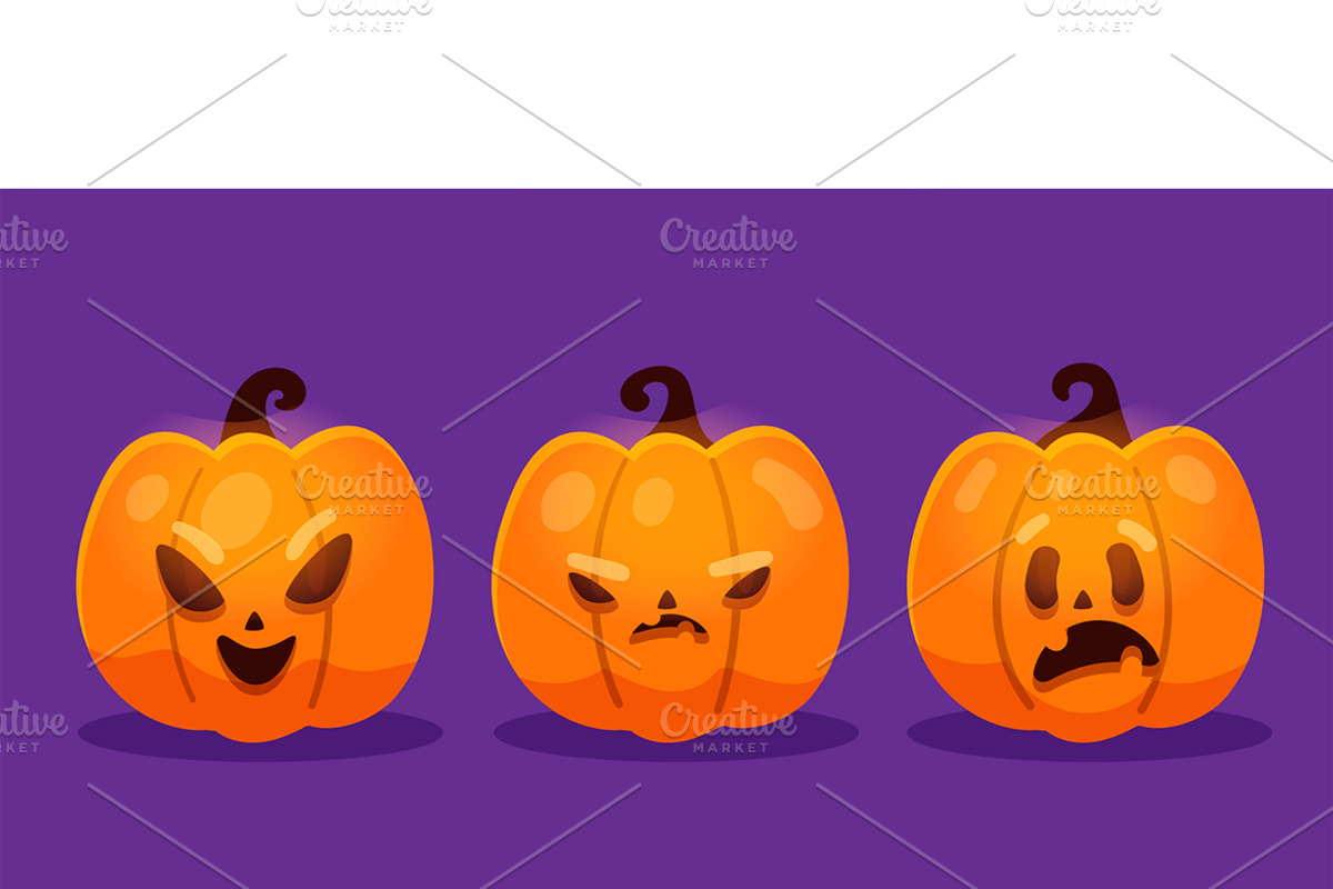 Halloween Pumpkin Head Collection, a Decorative Illustration by MISS CHATZ (Photo 3 of 3)